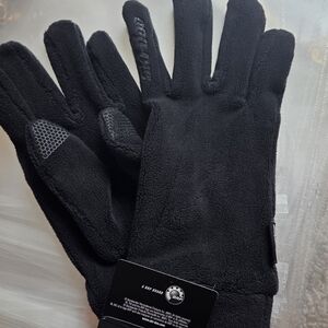 Ski-Doo Mens Black Fleece Gloves